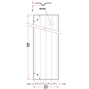 Self-Furring V-Groove Lath - 0