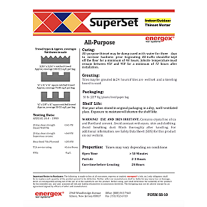 Super Set Superior Polymer Modified Thinset Mortar Grey / White - 0